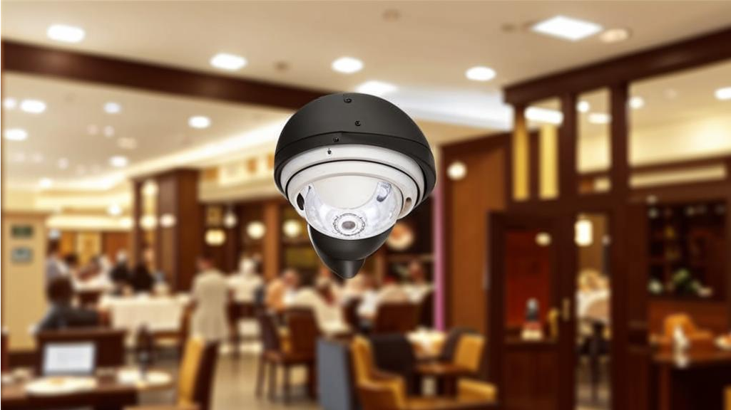 Установка камер видеонаблюдения в ресторане